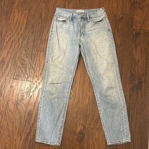 Madewell perfect summer light wash jeans